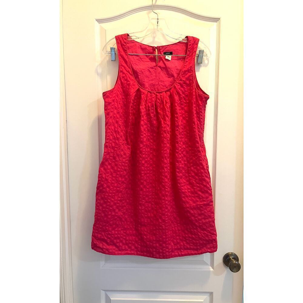 J. Crew Crinkle Scoopneck Shift Dress